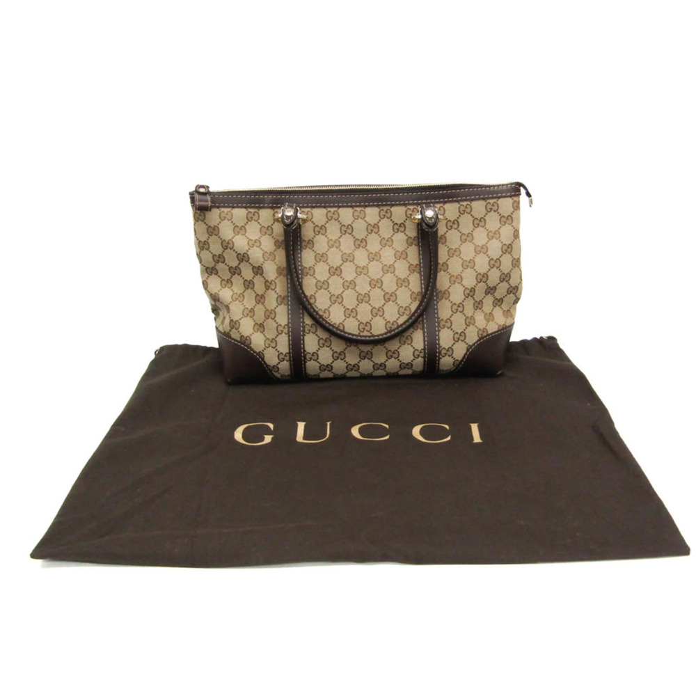 GUCCI Authentic Brown Leather Tote Bag - Picture 2 of 16